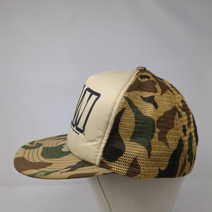 The 'Nam Snapback Mesh Back Trucker Hat Camo M/L Adjustable Kenda