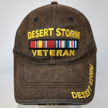 Rothco Baseball Cap Black One Size Desert Storm Veteran Military Ribbon Hat
