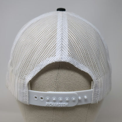Richardson Trucker Hat Black White One Size Mesh Back Four Peaks Brewing Co