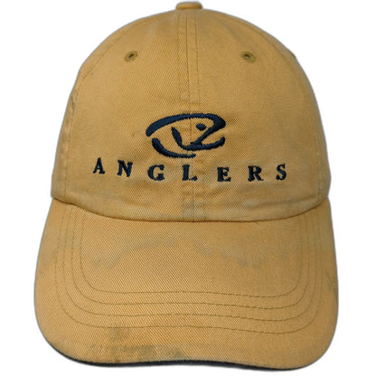 Port Authority Baseball Cap Yellow OSFM Boise Idaho Anglers Fishing Cotton Hat