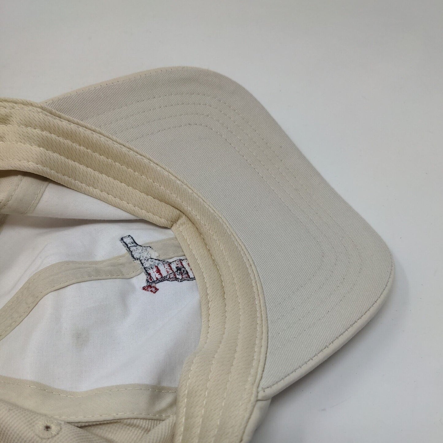 Celebration Golf Club Strapback Hat Tan Classic Cut Embroidered Ahead