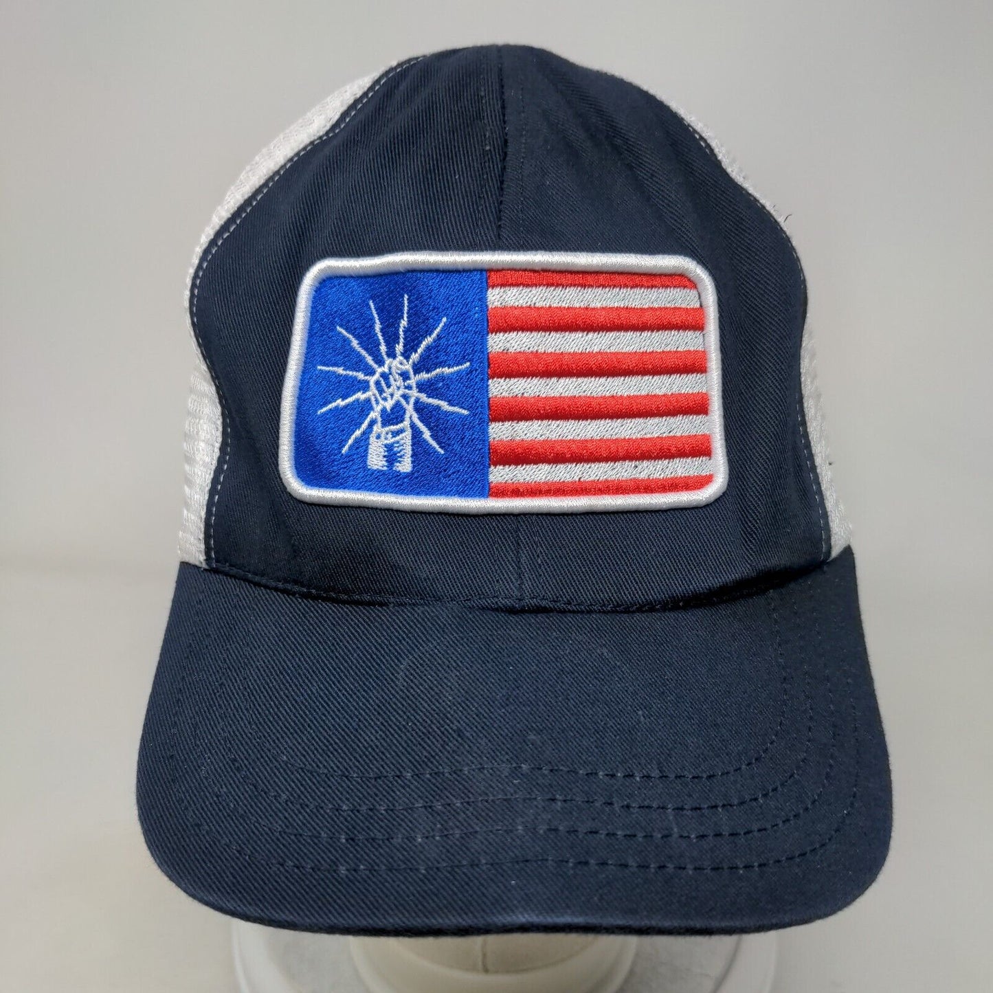 Local #47 Snapback Trucker Hat Blue One Size Embroidered Patriotic Unionwear