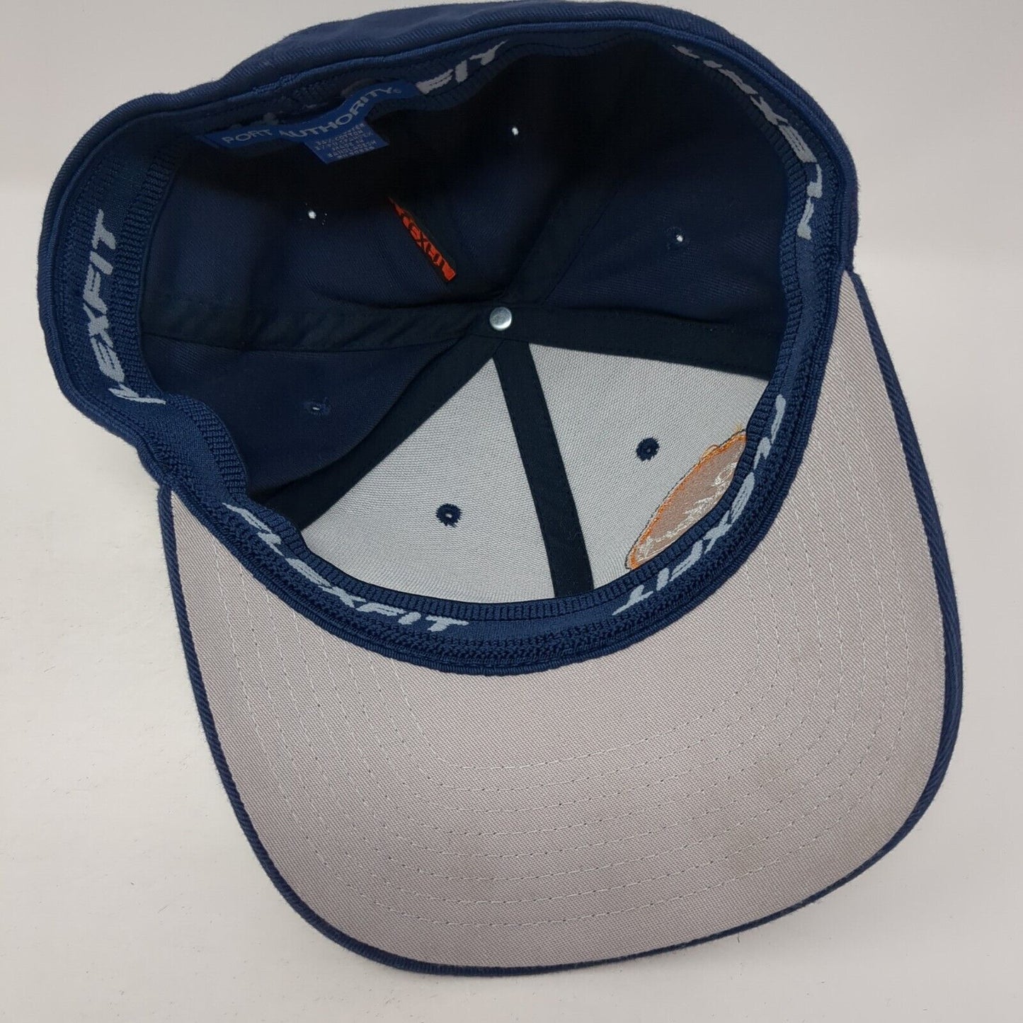 Potter's Fitted Hat Blue S/M Embroidered Solid Flexfit Port Authority