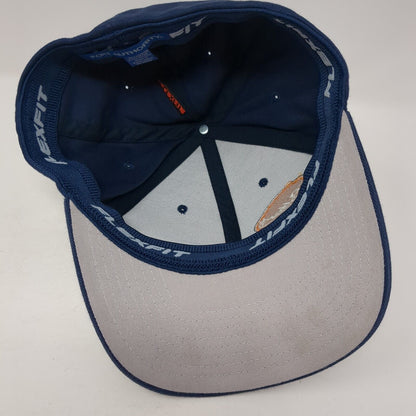 Potter's Fitted Hat Blue S/M Embroidered Solid Flexfit Port Authority