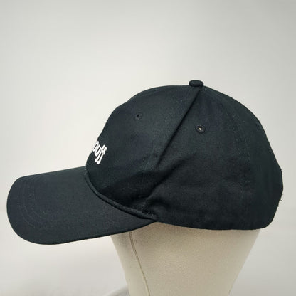 Gopuff Baseball Cap Black White One Size Slideback Embroidered Logo 6 Panel Hat