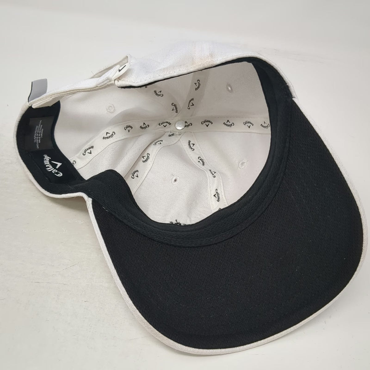 Callaway Baseball Cap White One Size Riviera Cancun Golf Resorts Strapback hat