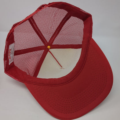 Ninkasi Brewing Eugene Oregon Trucker Hat Red One Size Adjustable Mesh Back Otto