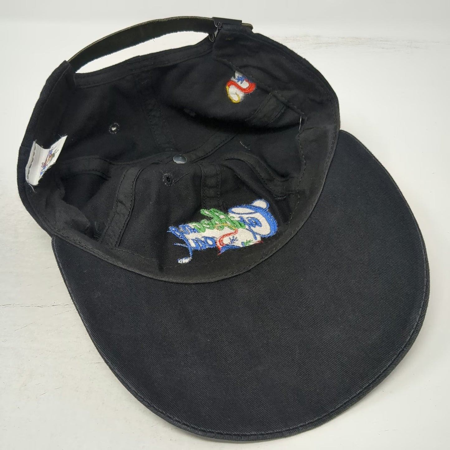 Caribbean Soul Baseball Cap Black One Size Lizard Gecko Graphic Embroidery Hat