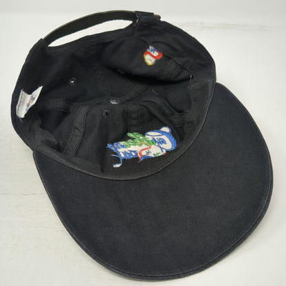 Caribbean Soul Baseball Cap Black One Size Lizard Gecko Graphic Embroidery Hat