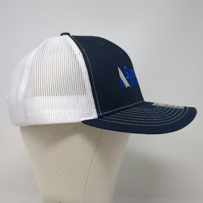 Richardson Trucker Hat Blue White L Summit View CPA Mesh Snapback Logo