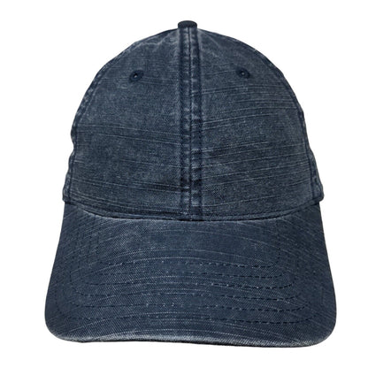 George Slideback Hat Blue One Size Adjustable Vented Holes 6 Panel Blank