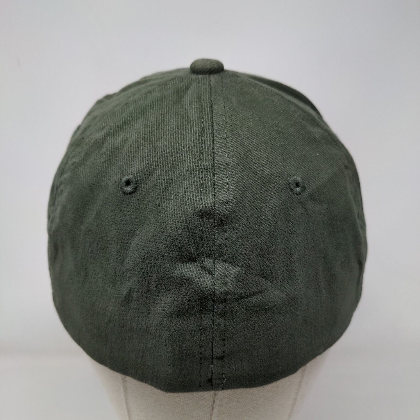 Browning Fitted Hat Green OSFA Embroidered Logo Vented Holes 6 Panel