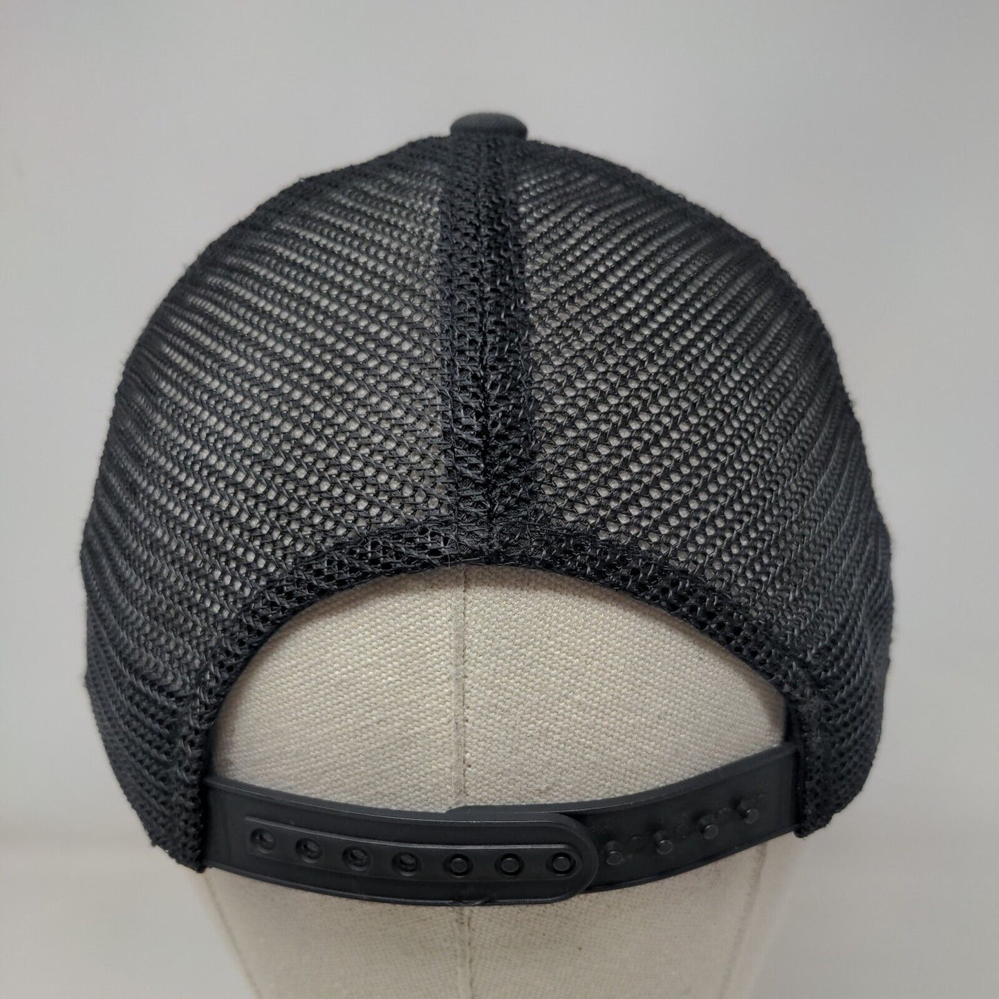 Costa del Mar Snapback Trucker Hat Black One Size Embroidered Mesh Back