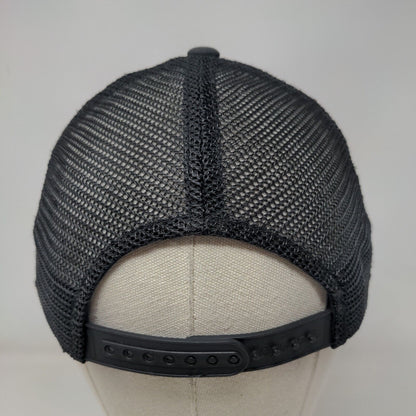 Costa del Mar Snapback Trucker Hat Black One Size Embroidered Mesh Back