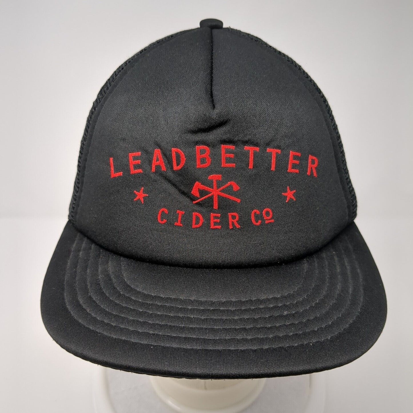 Leadbetter Cider Co Snapback Trucker Hat Black OSFA Mesh Back District