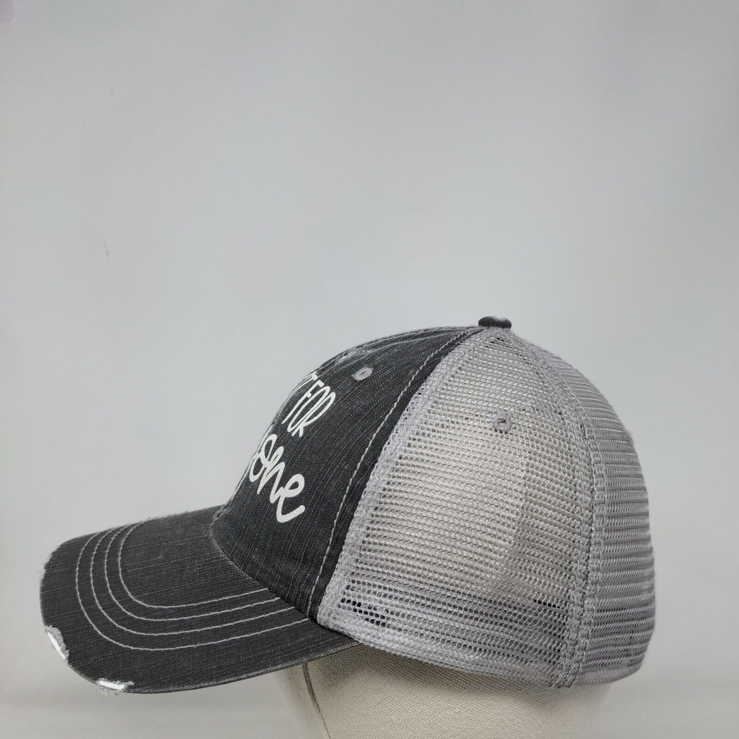 I'm Not For Everyone Strapback Trucker Hat Gray OSFA Adjustable Mesh Back