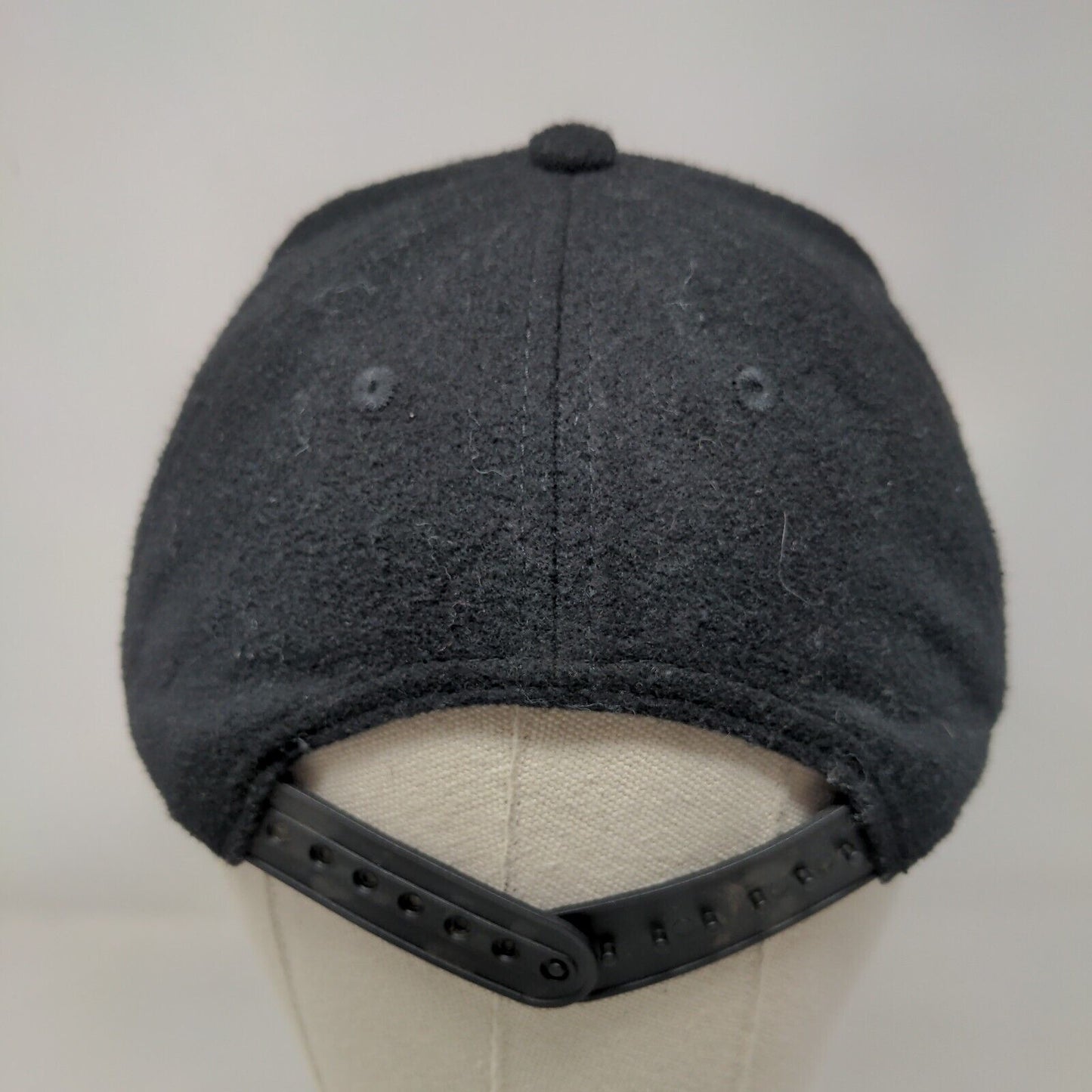 Letter C Snapback Hat Black M/L Adjustable Solid Vent Holes Cash & Co