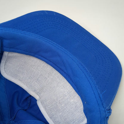 Blue 5 Panel One Size Snapback Hat AT&T Credit Rope Detail Cotton Corporate