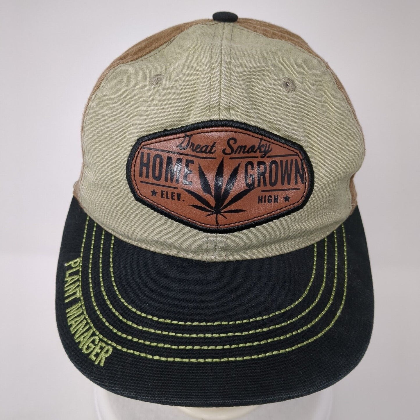 Great Smoky Home Grown Plant Manager Snapback Hat Multi OS Adjustable 6 Panel