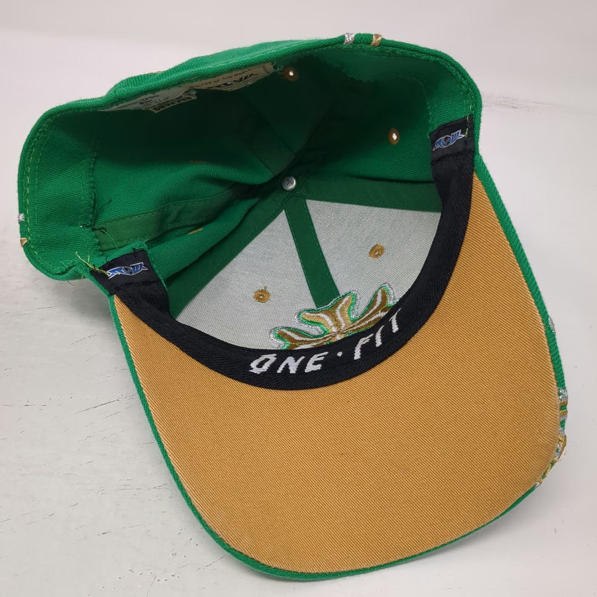 Notre Dame Fighting Irish NCAA Top of the World Green OSFM Cap Hat Shamrock Gold