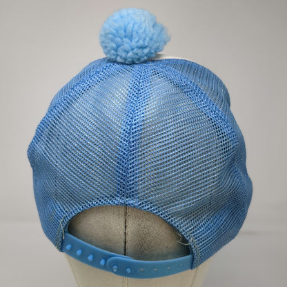 Champion Trucker Hat Blue Pom Mesh 1983 USSA Masters Alpine Idaho Vintage