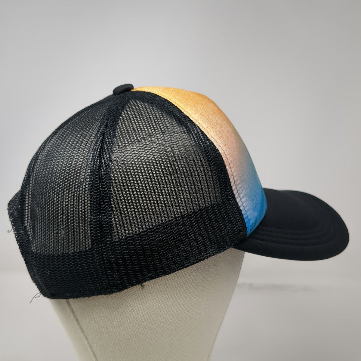 Port Authority Trucker Hat Black Blue Wave Graphic One Size PNW Paw Patch Hat