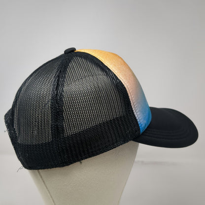 Port Authority Trucker Hat Black Blue Wave Graphic One Size PNW Paw Patch Hat
