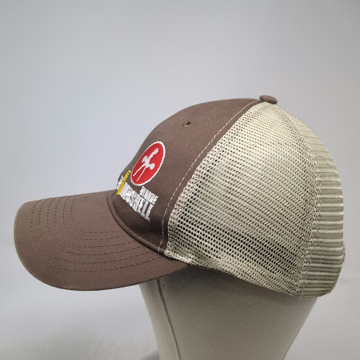 ML Authentic Headwear Blonde Bombshell Baseball Cap Brown One Size Mesh Back Hat