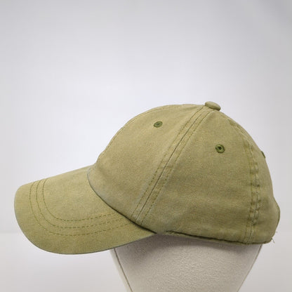 Unbranded Slideback Hat Green One Size Adjustable Blank Vent Holes