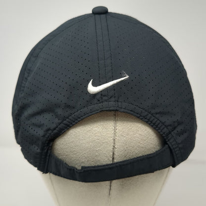 Nike Baseball Cap Black One Size Lincoln Logo Perforated Performance Golf Hat