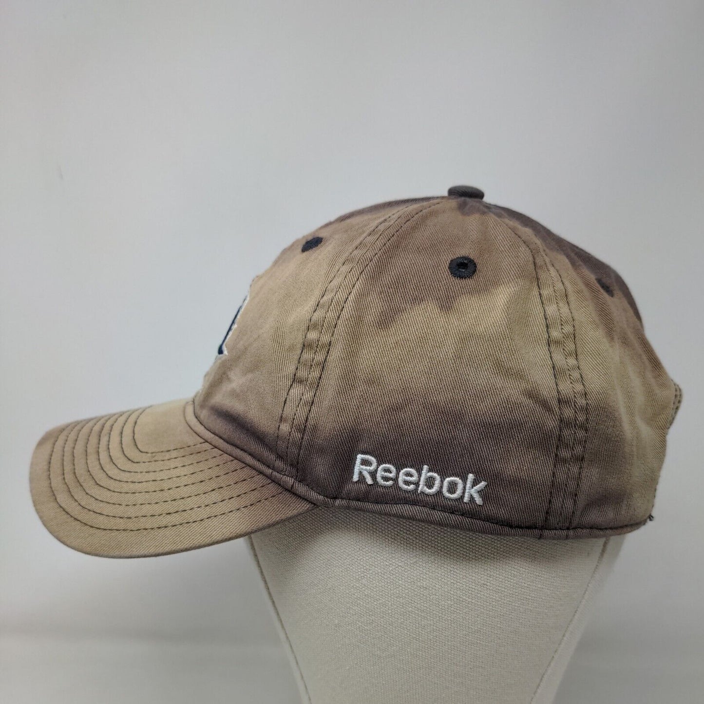 Reebok Men's Slideback Hat Blue Tan OSFA Embroidered NFL Super Bowl XLII Logo