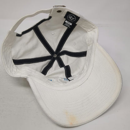 '47 Baseball Cap White One Size Pure Logo Embroidery Slideback Cotton Twill Hat