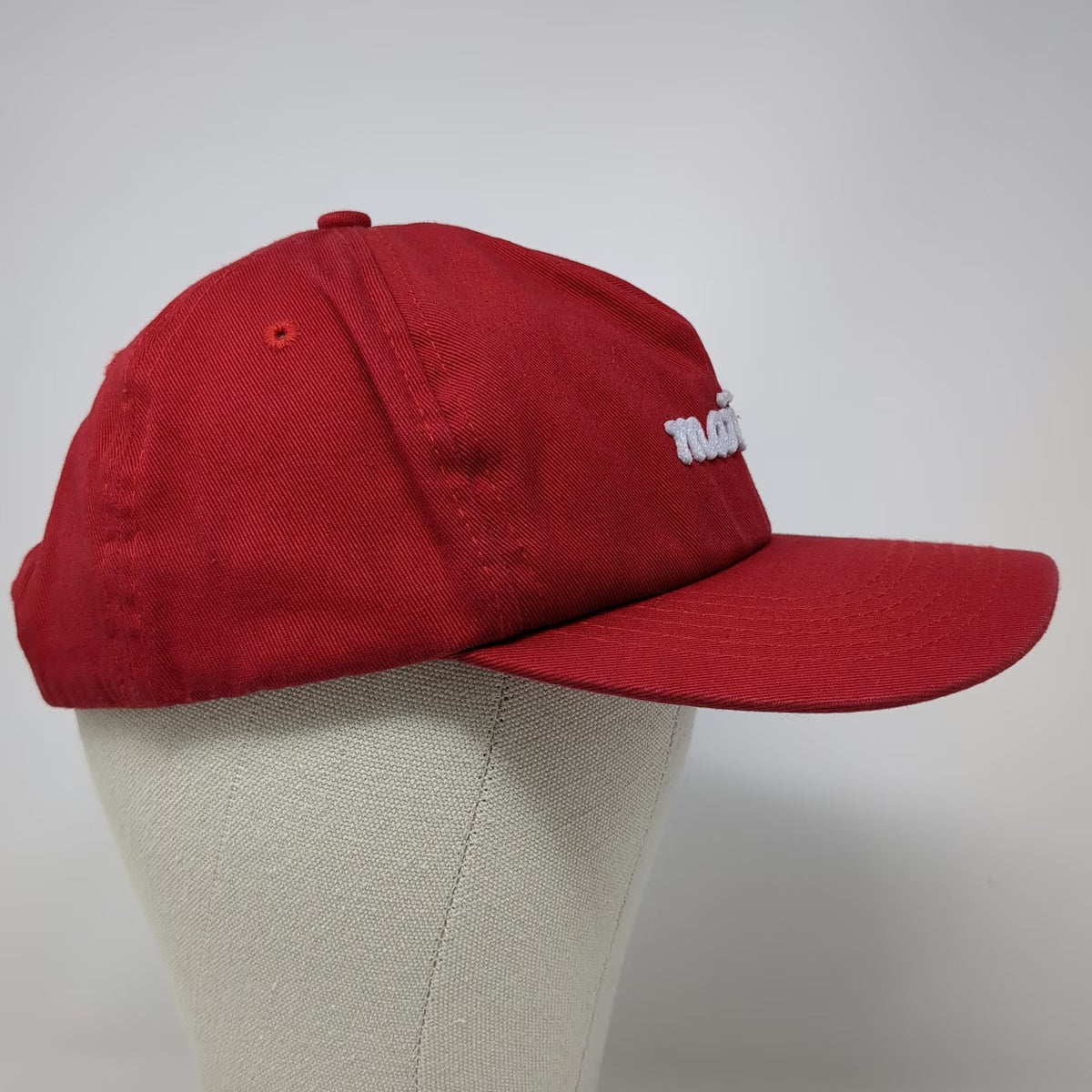 Mañana 5 Panel Red Hat One Size Snapback Austin Texas Surfing Company Taping