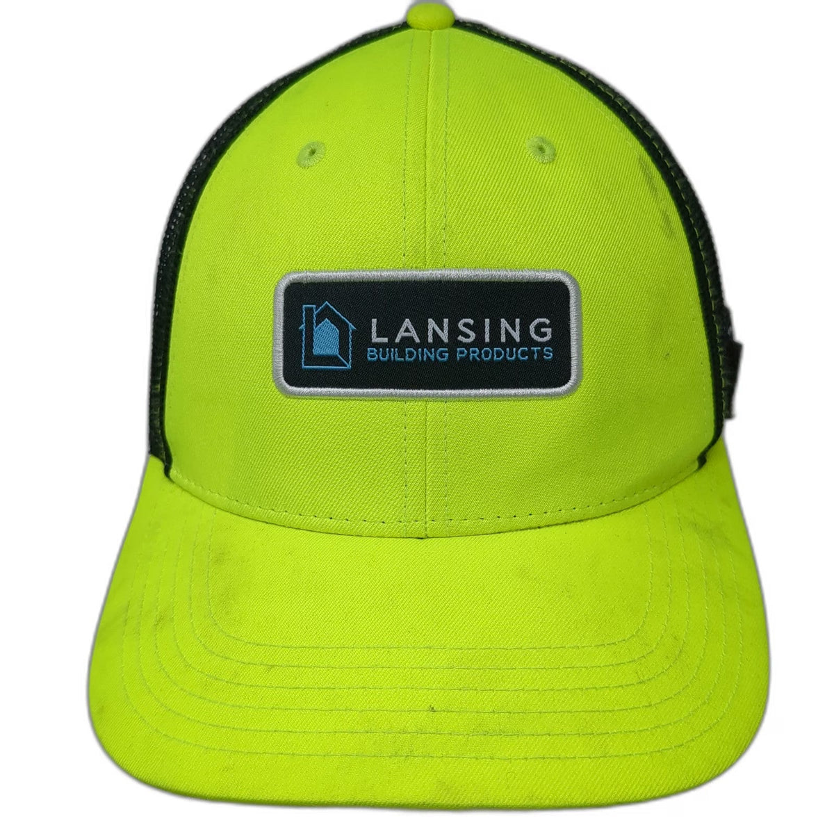 Lansing Building Products Trucker Hat Green Black One Size Mesh Snapback Work