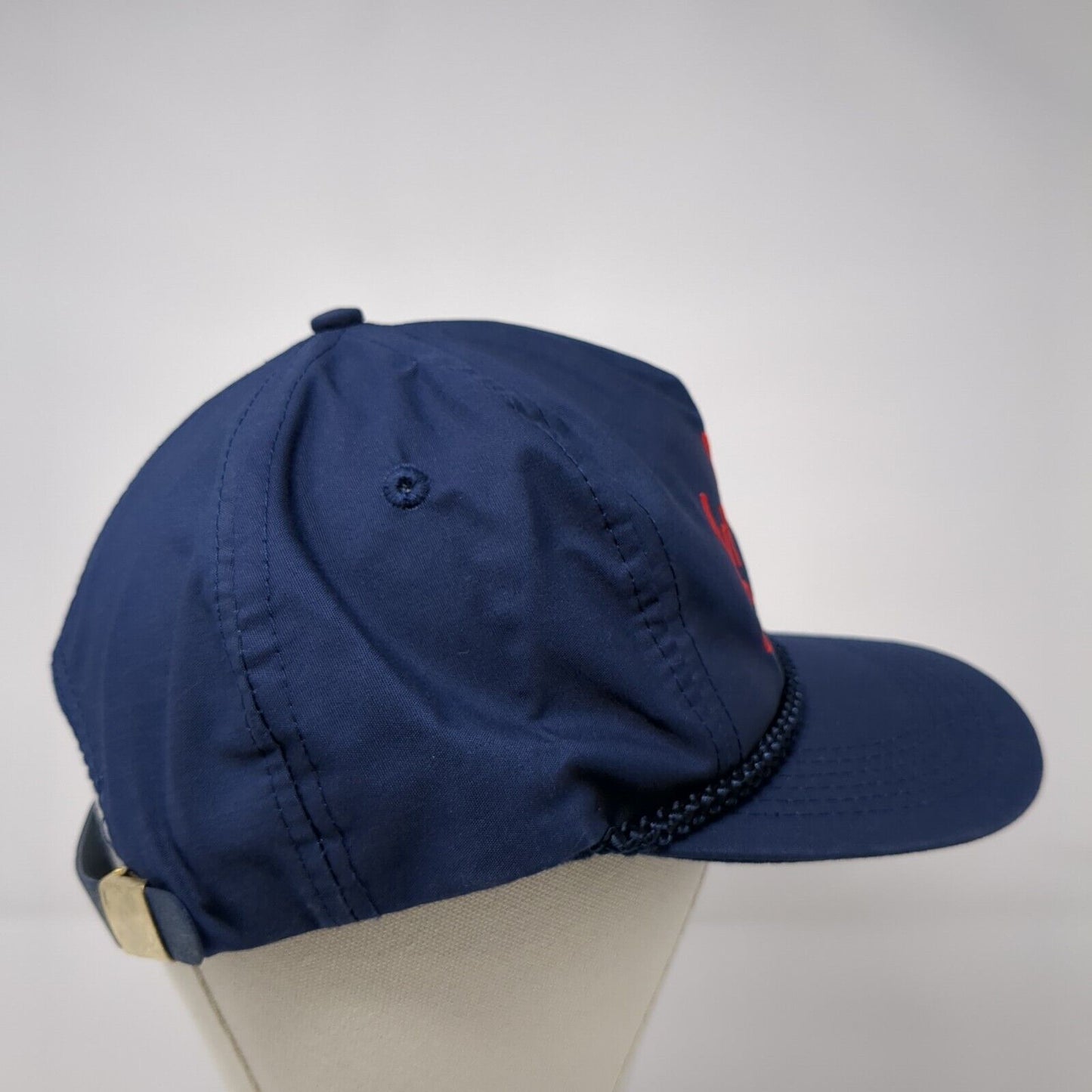Top Concrete Construction Slideback Rope Hat Blue OSFA Embroidered