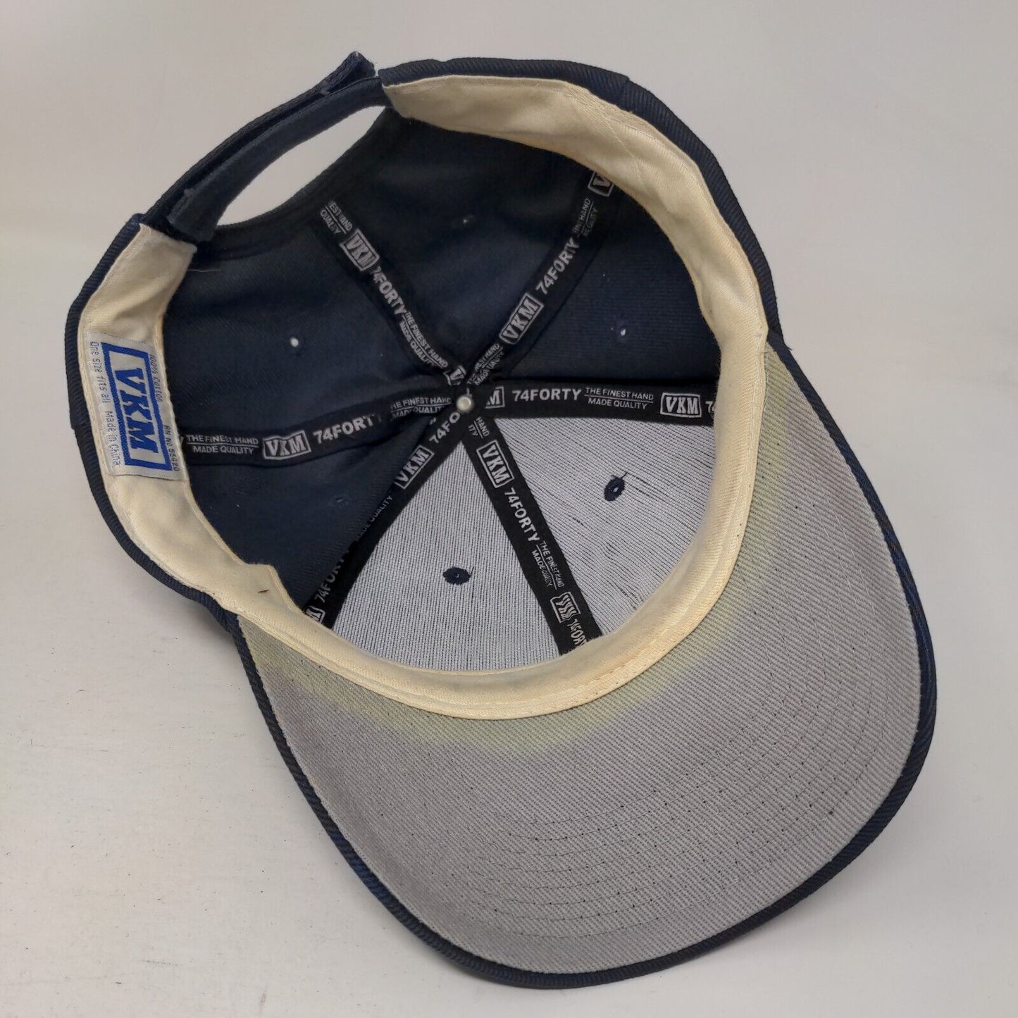 West Orange Tennis Strapback Hat Blue OSFA Adjustable 6 Panel VKM