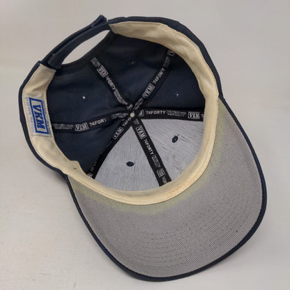 West Orange Tennis Strapback Hat Blue OSFA Adjustable 6 Panel VKM