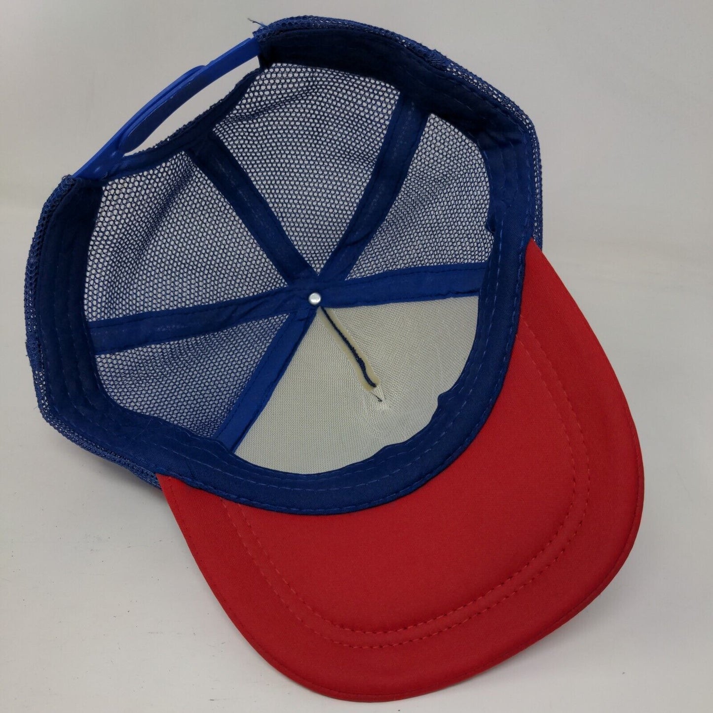 Patriotic Flag Snapback Mesh Back Trucker Hat Multi One Size Colorblock