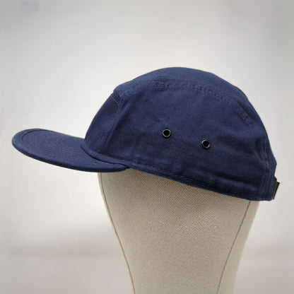 Otto Slideback 5 Panel Cap Blue OSFM Adjustable Embroidered Vented Holes Cotton