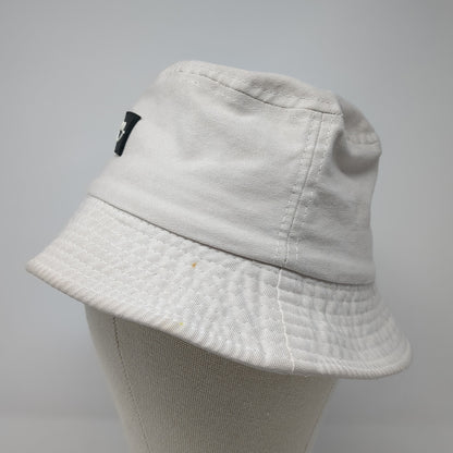 Smiley Face Bucket Hat White One Size Lightweight Fisherman's Outdoor