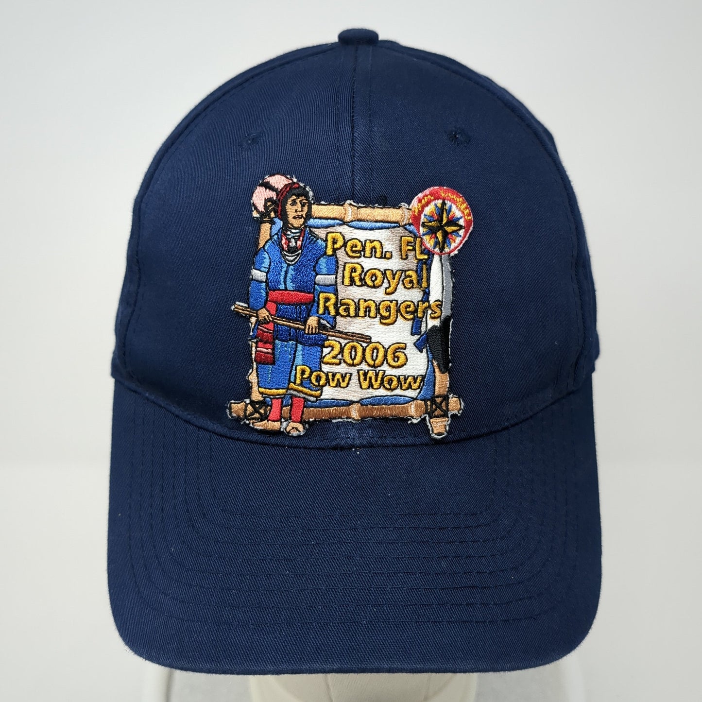 Pen. FL Royal Rangers 2006 Pow Wow Snapback Cap Blue One Size Adjustable Nissin
