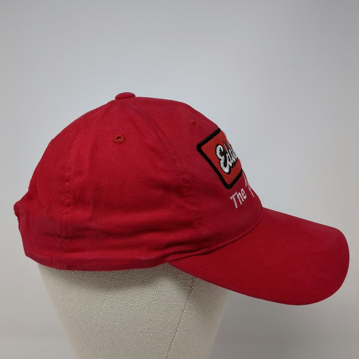 Edelbrock Baseball Cap Hat Red One Size Snapback Fun Team Vic Signature Racing