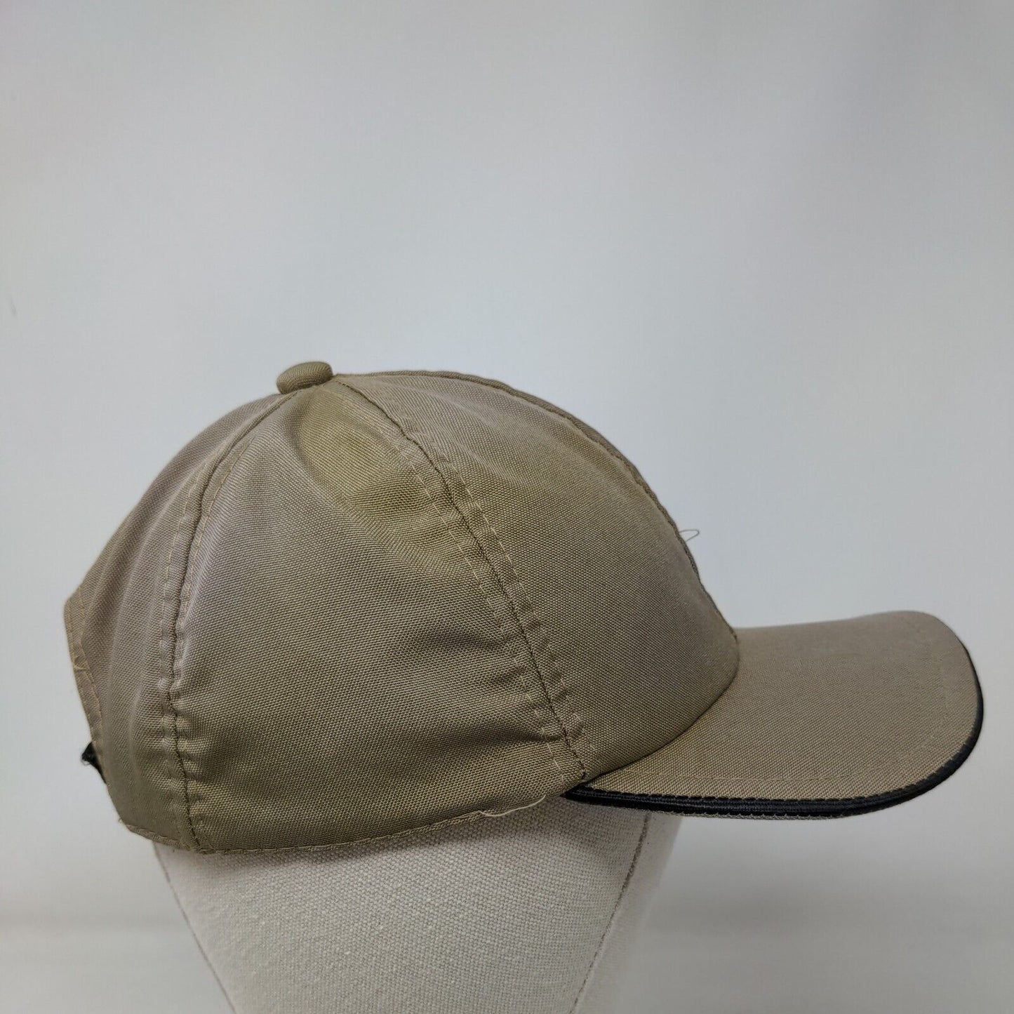 Lembranca Do Pantanal Fish Strapback Hat Tan One Size Adjustable 6 Panel