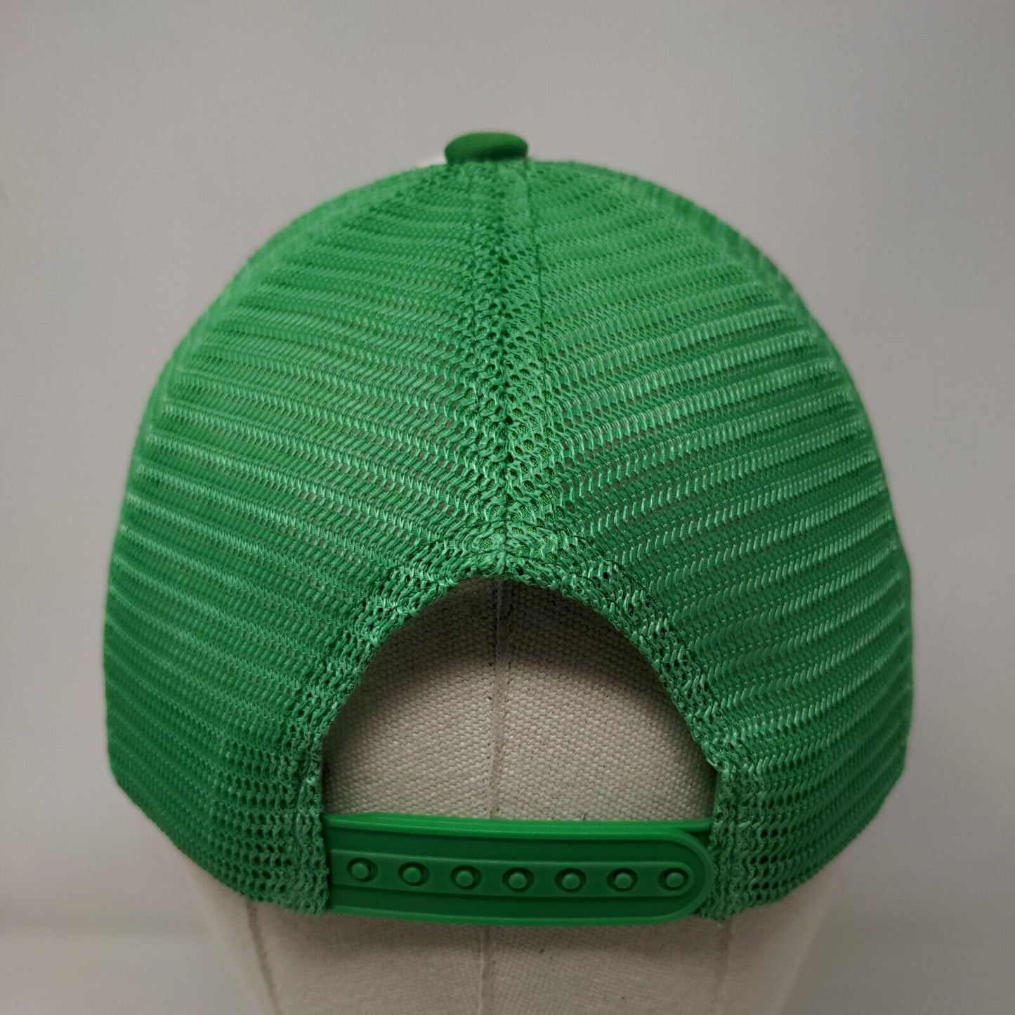 The Dubuissons Snapback Trucker Hat Green One Size Embroidered Mesh Back 5 Panel