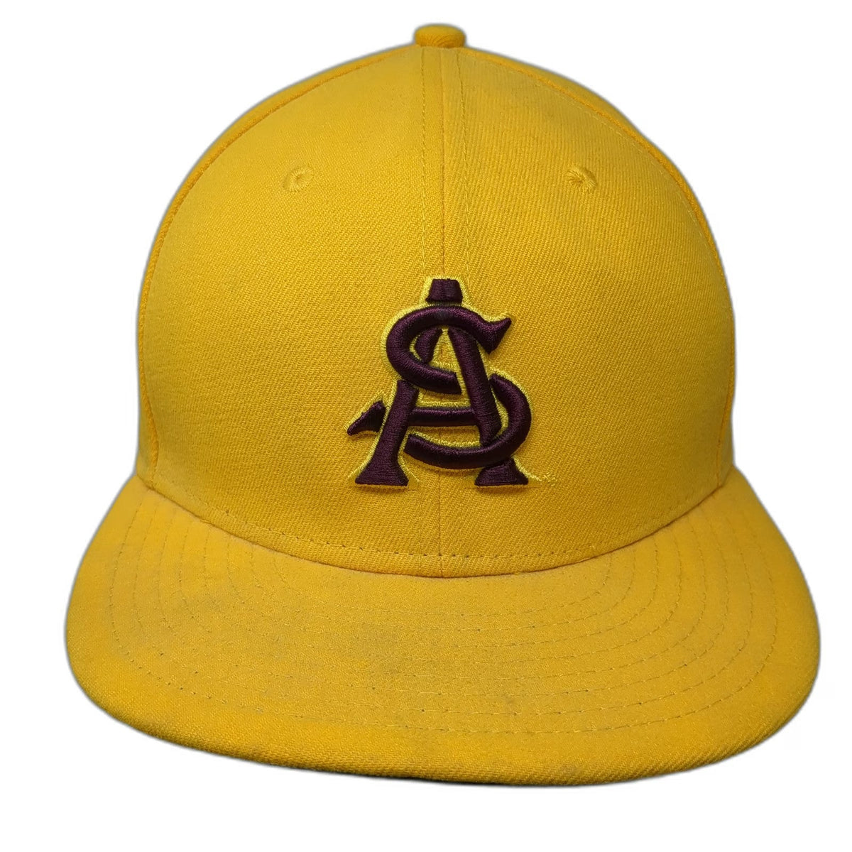 Arizona State Sun Devils NCAA New Era Yellow Hat 7 1/4 59FIFTY Fitted Flat Brim