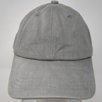 Brandy Melville Baseball Cap Gray One Size Slideback Cotton Adjustable Blank Hat