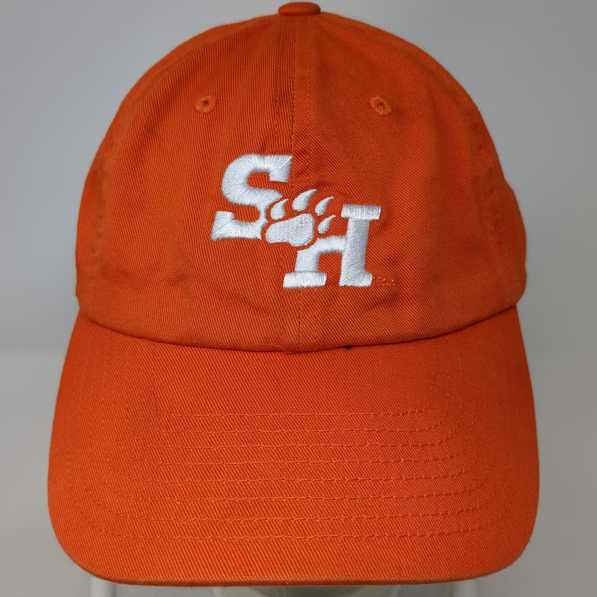 Captivating Orange OSFM Baseball Cap Cotton Slideback Hat Sam Houston State SH