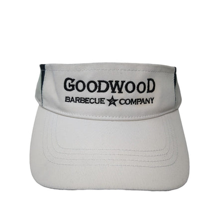 Goodwood Barbecue Company Strapback Visor Hat White One Size Sport-Tek