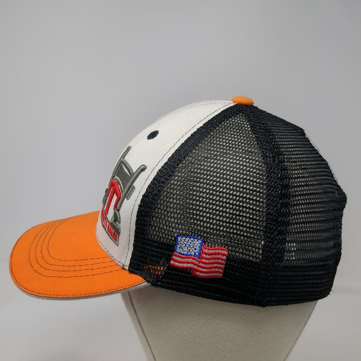 360 Apparel Kenworth Sales Trucker Hat White Orange One Size Mesh Snapback USA