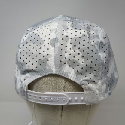 Alter Ego Running 5 Panel White Gray One Size Camo Breathable Performance Hat